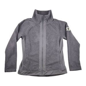 The North Face Womens Sweater Small Full‎ Zip Mock Neck Sherpa Fleece Outdoor